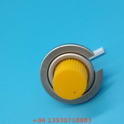 High-Precision Refillable Gas Canister Valve for Beverage Carbonation Systems with Integrated Pressure Gauge