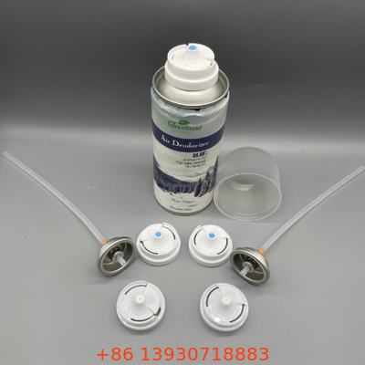 25.4mm Deodorant Aerosol Valve with Adjustable Spray Actuator and Clog-Resistant Design