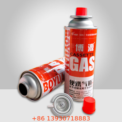 Банка плиты бутана банки 400ml газа бутана Dia 65mm располагаясь лагерем