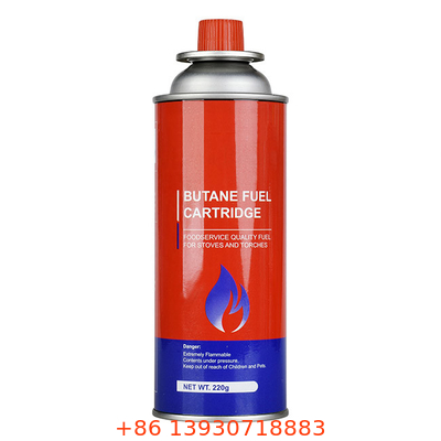 220г Бутановая газовая канистры 65 X 158 мм CMYK 4 цвета и цвета Pantone