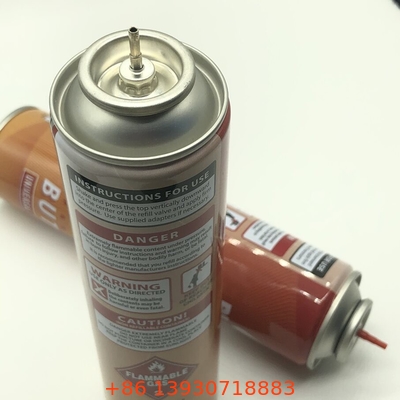 Красный пластиковый бутановый газовый клапан для универсального заправки зажигателя