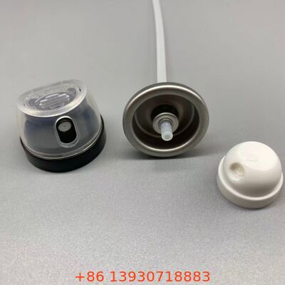 Прозрачный и устойчивый к засорению дезодорантный клапан для распыления тела с технологией распределения 360 ° и универсальным подходом для стандартных алюминиевых банок