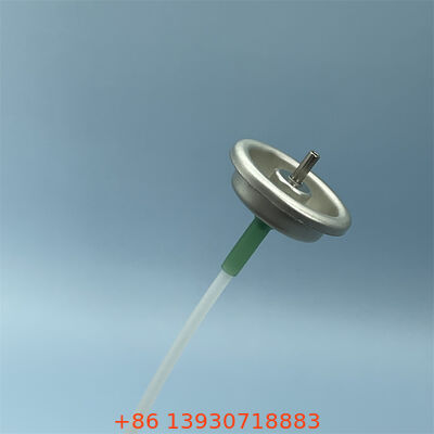 Прецизионный дозирующий аэрозольный клапан с металлическим штоком и регулируемой скоростью распыления для герметичности