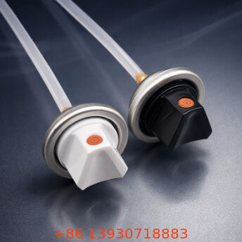 Предварительно окрашенный набор клапанов для аэрозольной краски мужского типа с улучшенным уплотнением