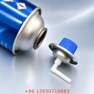 1-Inch Tinplate Butane Gas Valve for Controlled Dispensing with Multi-angle Operation