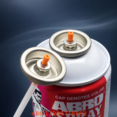 Color-Finished Male Aerosol Valve & Actuator Assembly with Strong Sealing Performance and UV-Resistant Coating for Custom Packaging
