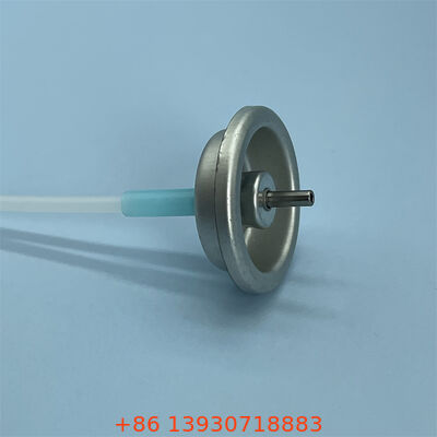 Аэрозольный клапан с дозирующей функцией и выходным объемом от 25 мкл до 400 мкл для системы точного дозирования, отличающийся металлическим штоком и химически стойкой конструкцией